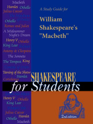 cover image of A Study Guide for William Shakespeare's "Macbeth"